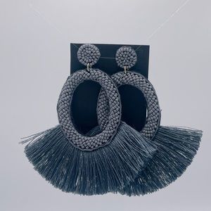 NWT Blue Beaded Earrings